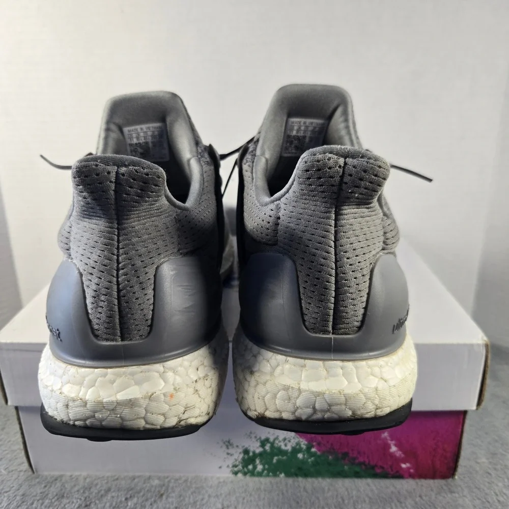 Adidas Ultraboost 1.0 Grey Running Shoes Mens 11 HQ4200 Primeknit Sneakers